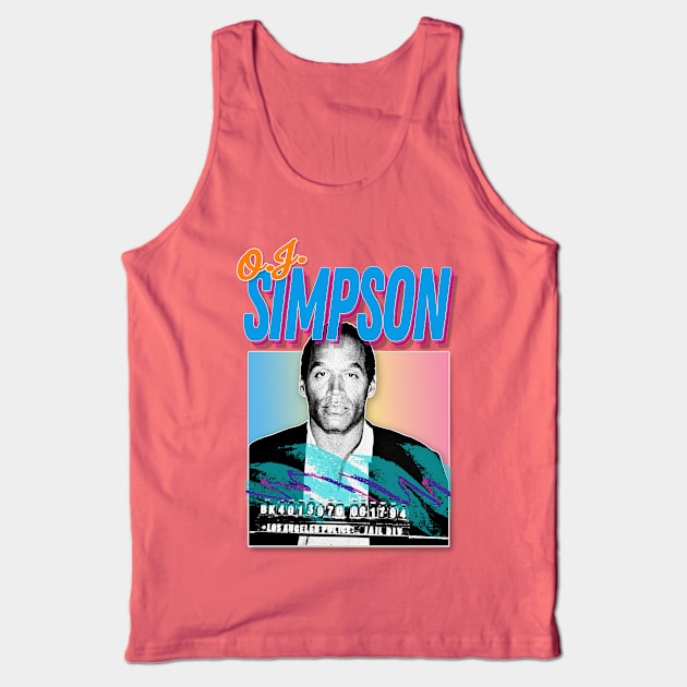 O.J. Simpson Retro 80s Styled Design Tank Top by DankFutura